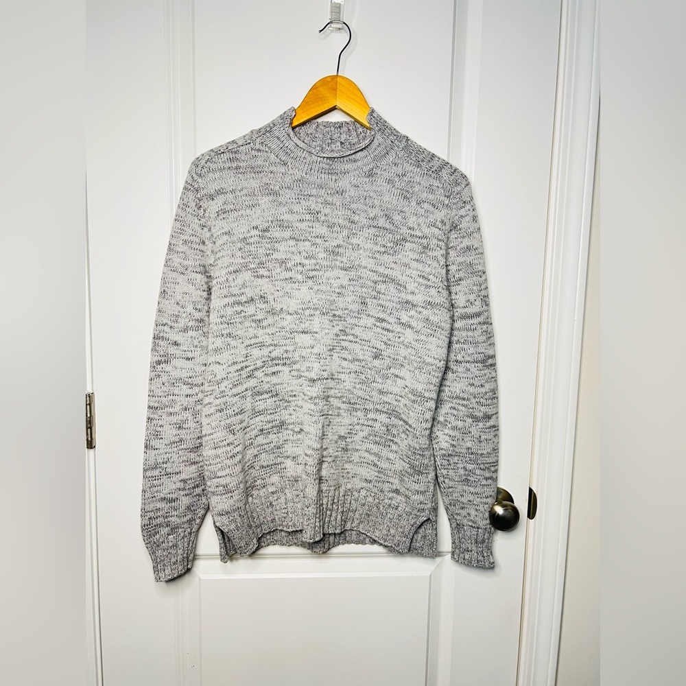 Peter Millar Men’s cotton Wool blend Gray Roll Neck Sweater Sz M